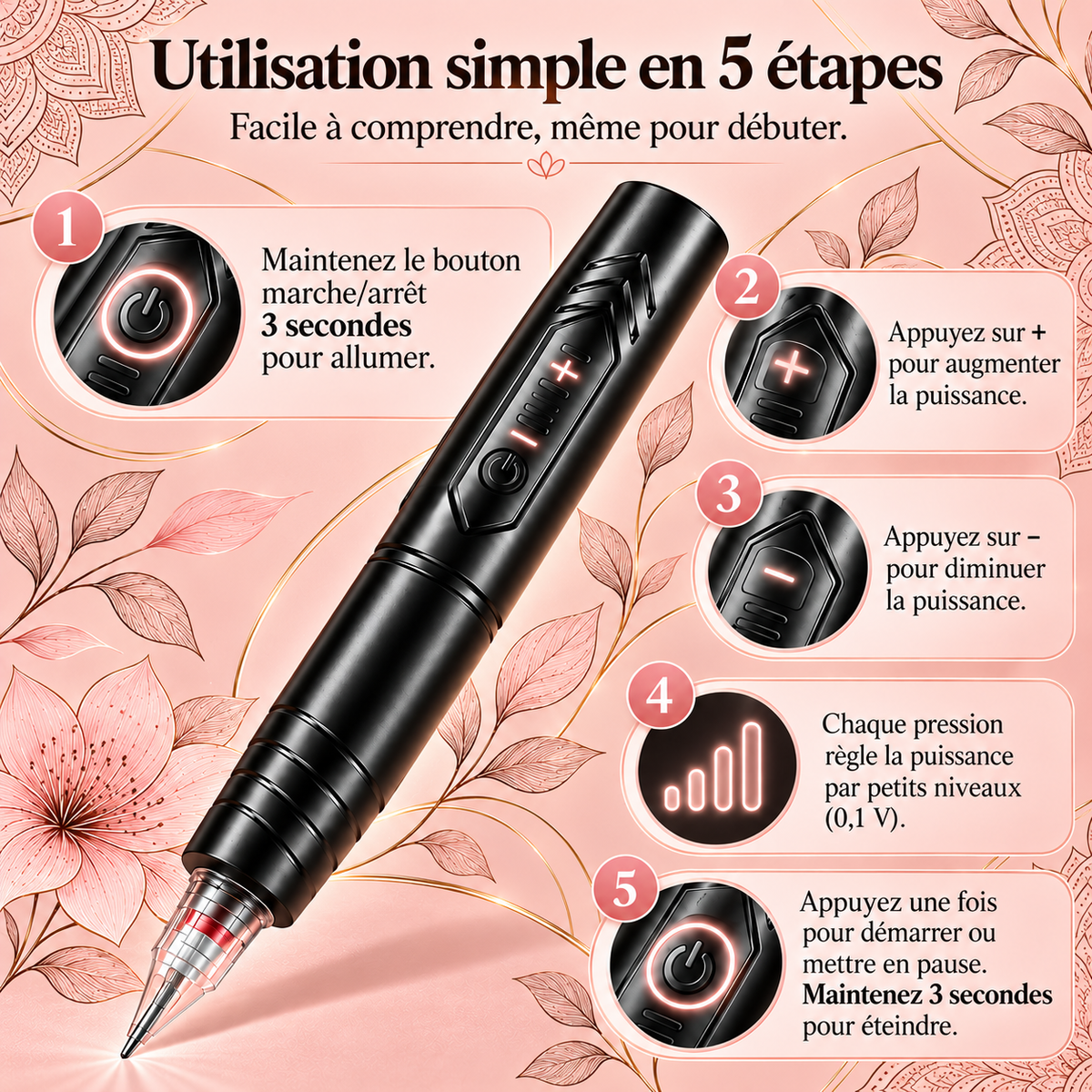 Li-Stylo™ | Stylo d’entraînement au tatouage